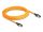 Delock RJ45 hálózati kábel USB Type-C  porttal megtalálási, önazonosítási funkcióval Cat.6A S/FTP 5 m narancssárga
