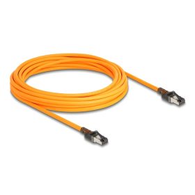   Delock RJ45 hálózati kábel USB Type-C  porttal megtalálási, önazonosítási funkcióval Cat.6A S/FTP 7,5 m narancssárga (DL-80415)