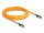 Delock RJ45 hálózati kábel USB Type-C  porttal megtalálási, önazonosítási funkcióval Cat.6A S/FTP 7,5 m narancssárga
