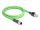 Delock Kábel M12 D kódolt 4 tűs apa - RJ45 apa PUR (TPU) 1 m