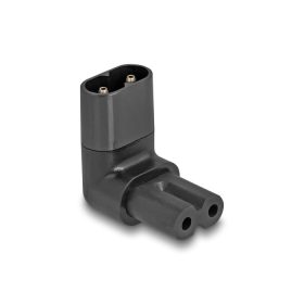   Delock Tápadapter IEC 60320 - C8 - C7, apa / anya, 2,5 A, 90 -ban hajlított (DL-80470)