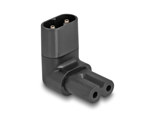 Delock Tápadapter IEC 60320 - C8 - C7, apa / anya, 2,5 A, 90 -ban hajlított