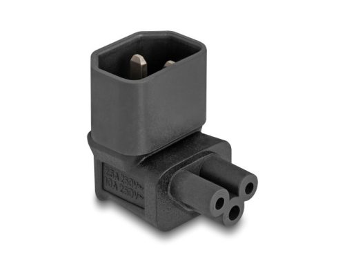 Delock Tápadapter IEC 60320 - C14 - C5, apa / anya, 2,5 A, 90 -ban hajlított