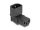 Delock Tápadapter IEC 60320 - C14 - C13, apa / anya, 10 A, 90 -ban hajlított