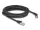 Delock RJ45 hálózati kábel Cat.6A S/FTP 45 -ben jobbra hajlított apa   egyenes apa 5 m fekete (DL-80499)
