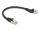 Delock RJ45 hálózati kábel Cat.6A S/FTP 45 -ben jobbra hajlított apa egyenes apa 0,25 m, fekete