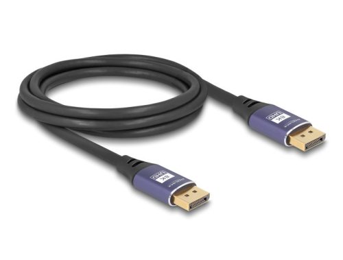 Delock DisplayPort kábel 8K 60 Hz 2 m lila fém