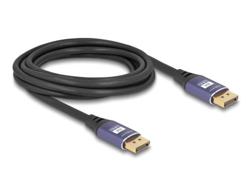 Delock DisplayPort kábel 8K 60 Hz 3 m lila fém