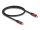 Delock USB 20 Gbps kábel USB Type-C  apa - apa PD 3.0 100 W E-Marker 0,5 m piros fém