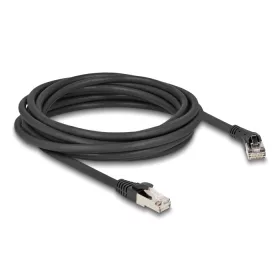   Delock RJ45 hálózati kábel Cat.8.1 S/FTP 45 -ben jobbra hajlított apa   egyenes apa, akár 40 Gbps, 5 m, fekete (DL-80707)