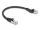 Delock RJ45 hálózati kábel Cat.8.1 S/FTP 45 -ben balra hajlított apa   egyenes apa, akár 40 Gbps, 0,25 m, fekete (DL-80734)