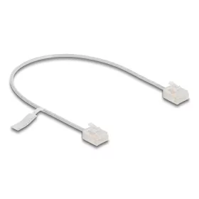   Delock RJ45 hálózati kábel Cat.6 UTP ultravékony 0,3 m szürke rövid csatlakoztatókkal (DL-80756)
