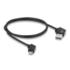   Delock Kábel A-típusú USB 2.0 apa - USB Type-C  apa elforgatható gyors töltő funkcióval 60 W 1,2 m (DL-80769)