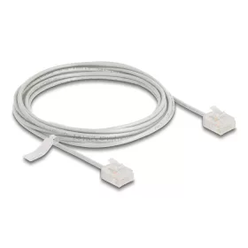   Delock RJ45 hálózati kábel Cat.6 UTP ultravékony 3 m szürke rövid csatlakoztatókkal (DL-80770)