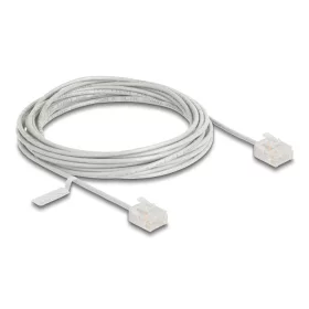   Delock RJ45 hálózati kábel Cat.6 UTP ultravékony 5 m szürke rövid csatlakoztatókkal (DL-80771)