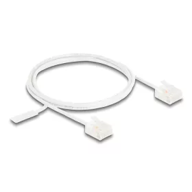   Delock RJ45 hálózati kábel Cat.6 UTP ultravékony 1 m fehér rövid csatlakoztatókkal (DL-80774)