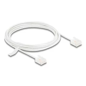   Delock RJ45 hálózati kábel Cat.6 UTP ultravékony 3 m fehér rövid csatlakoztatókkal (DL-80776)