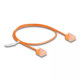   Delock RJ45 hálózati kábel Cat.6 UTP ultravékony 0,5 m narancssárga rövid csatlakoztatókkal (DL-80854)