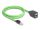 Delock RJ45 hálózat bővítő kábel Cat.6A apa - anya SF/UTP alkalmas kábelvezető láncokhoz PUR (TPU) 1 m zöld