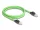 Delock RJ45 hálózati kábel Cat.6A apa   apa SF/UTP alkalmas kábelvezető láncokhoz PUR (TPU) 1 m zöld (DL-80889)