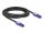 Delock RJ45 hálózati kábel Cat.6 UTP 180 -os hajlítással apák fekete színű 3 m