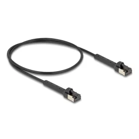   Delock RJ45 vékony hálózati kábel Cat.8.1 U/FTP hajlítható akár 40 Gbps fekete 0,5 m (DL-80939)