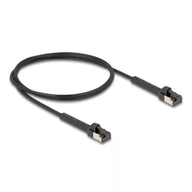  Delock RJ45 vékony hálózati kábel Cat.8.1 U/FTP hajlítható akár 40 Gbps fekete 1 m (DL-80940)