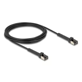   Delock RJ45 vékony hálózati kábel Cat.8.1 U/FTP hajlítható akár 40 Gbps fekete 3 m (DL-80942)