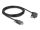 Delock USB 2.0 kábel USB Type-C apa csatlakozó csavarokkal - USB Type-C apa csatlakozó csavarokkal ívelt bal / jobb PD 3.0 60 W 3 m