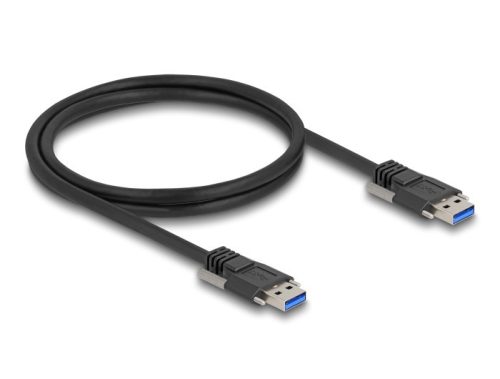 Delock USB 5 Gbps kábel A-típusú apa - A-típusú apa 19 mm-es csavar távolsággal 1 m, fekete