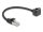 Delock Hálózat bővítő kábel RJ45 apa - RJ45 anya 90 -ban hajlított, Cat.6 F/UTP, 0,25 m, fekete