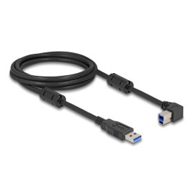   Delock USB 5 Gbps kábel A-típusú apa - B-típusú apa 90  balra hajlítva 2 m (DL-81101)