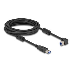   Delock USB 5 Gbps kábel A-típusú apa - B-típusú apa 90  balra hajlítva 5 m (DL-81103)