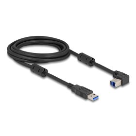   Delock USB 5 Gbps kábel A-típusú apa - B-típusú apa 90  felfelé néző csatlakozóapaval 3 m (DL-81106)