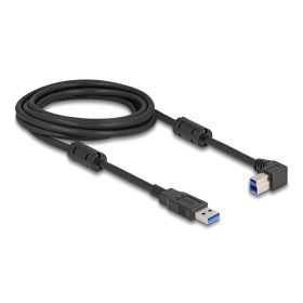   Delock USB 5 Gbps kábel A-típusú apa - B-típusú apa 90  jobbra hajlítva 3 m (DL-81110)
