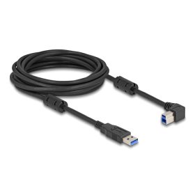   Delock USB 5 Gbps kábel A-típusú apa - B-típusú apa 90  jobbra hajlítva 5 m (DL-81111)