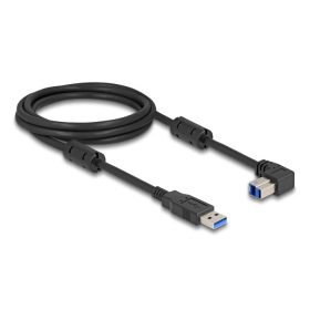   Delock USB 5 Gbps kábel A-típusú apa - B-típusú apa 90  lefelé néző csatlakozóapaval 2 m (DL-81113)