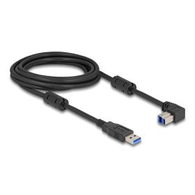   Delock USB 5 Gbps kábel A-típusú apa - B-típusú apa 90  lefelé néző csatlakozóapaval 3 m (DL-81114)