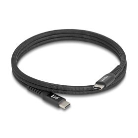   Delock USB 2.0 kábel USB Type-C  apa   apa mágneses textil borítással PD 3.0 60 W 1 m (DL-81119)
