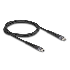   Delock USB 2.0 kábel USB Type-C  apa - apa meghosszabbított hajlítás védelemmel 60 W 1 m (DL-81124)