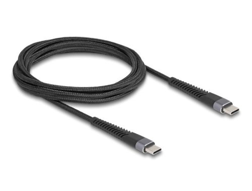 Delock USB 2.0 kábel USB Type-C  apa - apa meghosszabbított hajlítás védelemmel 60 W 2 m