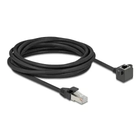   Delock Hálózat bővítő kábel RJ45 apa - RJ45 anya 90 -ban hajlított, Cat.6 F/UTP, 5 m, fekete (DL-81159)