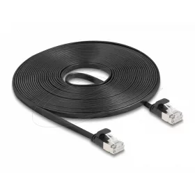   Delock RJ45 lapos patch kábelcsatlakozó Cat.6A U/FTP 7,5 m fekete (DL-81168)