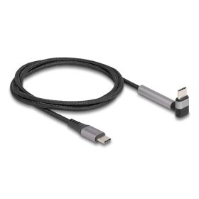   Delock USB 2.0 kábel USB Type-C  apa   apa eszközökhöz hajlított álló funkcióval PD 3.0 60 W 1,5 m (DL-81172)