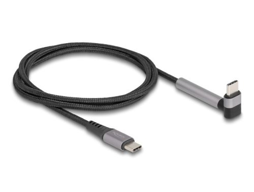 Delock USB 2.0 kábel USB Type-C  apa   apa eszközökhöz hajlított álló funkcióval PD 3.0 60 W 1,5 m
