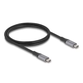   Delock USB 40 Gbps kábel USB Type-C  dugó - dugó PD 3.1 240 W E-Marker 1 m szürke fém (DL-81191)