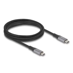   Delock USB 40 Gbps kábel USB Type-C  dugó - dugó PD 3.1 240 W E-Marker 2 m szürke fém (DL-81192)