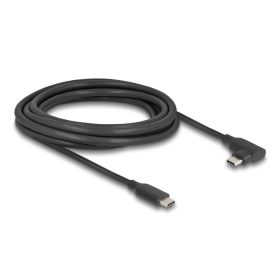   Delock Aktív USB 10 Gbps kábel USB Type-C  apa- balra / jobbra hajlított apa 3 m 8K PD 60 W E-Markerrel (DL-81195)