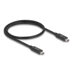   Delock USB 80 Gbps kábel USB Type-C  dugó - dugó 16K 60 Hz PD 3.1 240 W E-Marker koaxiális 0,5 m fekete (DL-81210)
