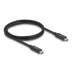   Delock USB 80 Gbps kábel USB Type-C  dugó - dugó 16K 60 Hz PD 3.1 240 W E-Marker koaxiális 1 m fekete (DL-81211)